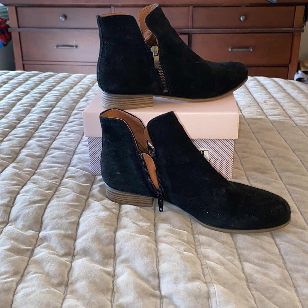 Eric Michael black suede booties